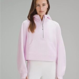 Lululemon Scuba Oversized Half-Zip Hoodie Meadowsweet Pink